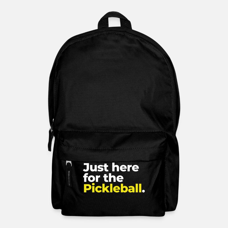 Pickelball Tee, Modern Minimalist - Backpack - black