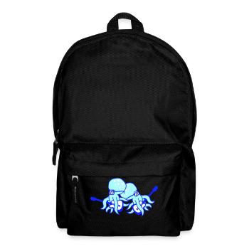 2 Octopus Guitar Playing Octopus Squid Music - Backpack - black - Front