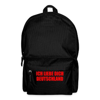 Ich liebe dich deutschland - Rucksack - Schwarz - Vorne
