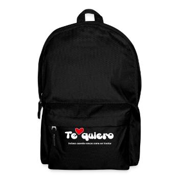"I LOVE YOU" - Funny Quotes Couples 21 - Backpack - black - Front