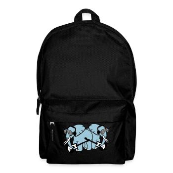 2 Elefanten Zwei Freunde Gitarre Spielen Band Team - Rucksack - Schwarz - Vorne
