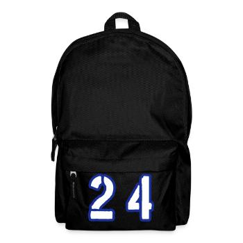 24 Number Symbol - Backpack - black - Front