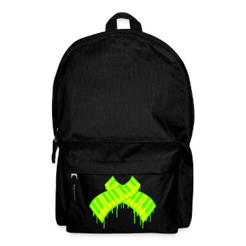 Graffiti Tropfen Klavier Tasten DJ Musikinstrument - Rucksack - Schwarz - Vorne