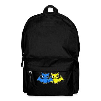 80s 90s Retro Bat Halloween Bats - Backpack - black - Front