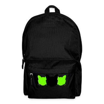 3 Chats Silhouettes Trois Amis Equipe Chefs d’équipe - Sac à dos - noir - Devant