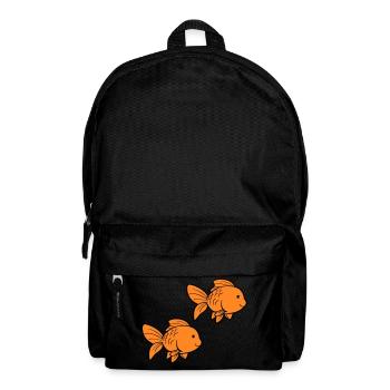 Poisson Poisson Rouge - Sac à dos - noir - Devant