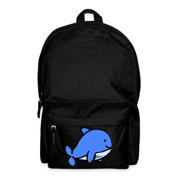 Baby Whale Comic - Backpack - black - Front