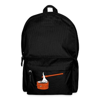 Axt Baum Fällen Holzfäller Wald Stumpf Holz Hacken - Rucksack - Schwarz - Vorne