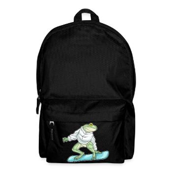 Frosch Snowboarder Snowboard - Rucksack - Schwarz - Vorne