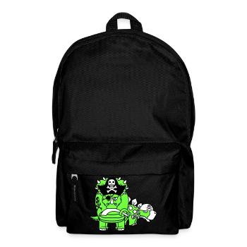 Triceratops Stegosaurus 2 Dinosaure Pirate Dino - Sac à dos - noir - Devant