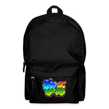 Leo Zeboss Graffiti Name - Rucksack - Schwarz - Vorne