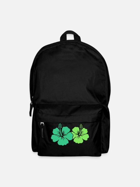 Hibiskus Blume - Rucksack - Schwarz