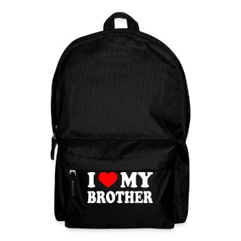 i love my brother - Rucksack - Schwarz - Vorne