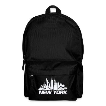 new york skyline ny - Rucksack - Schwarz - Vorne
