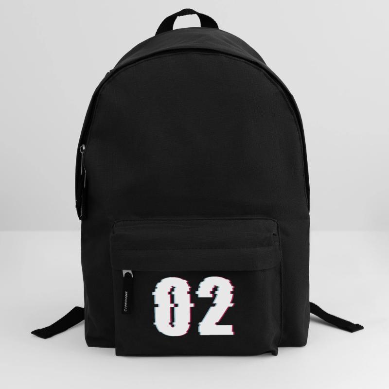 Two 2 Two 02 Number Effect Distorted Number Backpack