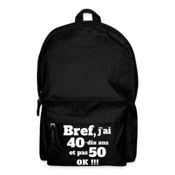 50th birthday, humor birthday, 50th birthday - Backpack - black - Front