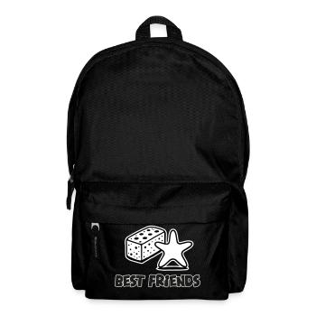 Sponge and Starfish - Best Friends Design - Backpack - black - Front