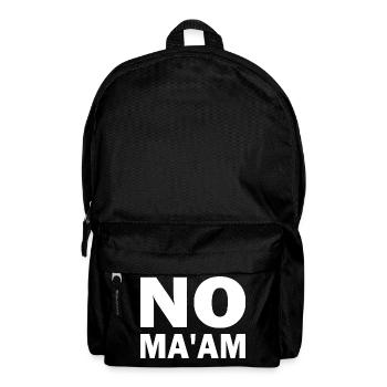 no ma'am - Sac à dos - noir - Devant