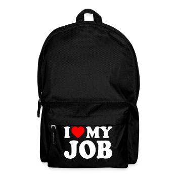 I love my job - Rucksack - Schwarz - Vorne
