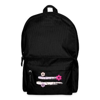 Minimalist Butterfly & Floral Art - Backpack - black - Front