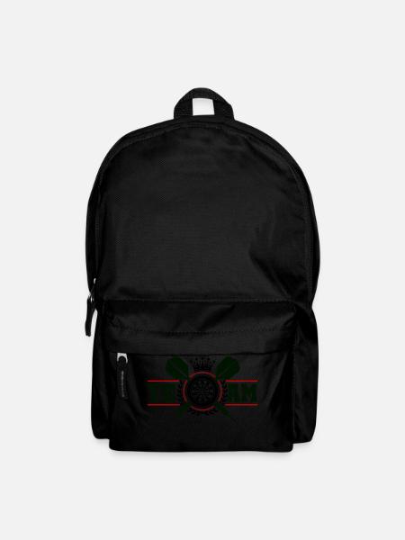 darts dartscheibe wappen team - Rucksack - Schwarz