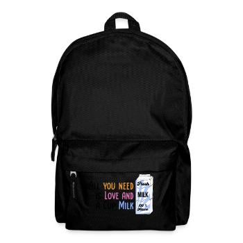 We need Love and Milk Comicstyle 1 - Rucksack - Schwarz - Vorne