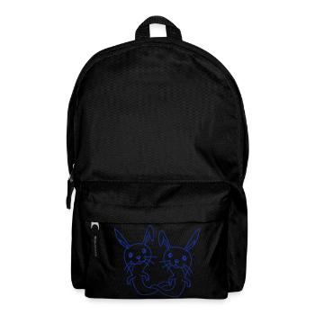 2 Bunnies Ghost Ghost Haunting Halloween Creepy - Backpack - black - Front