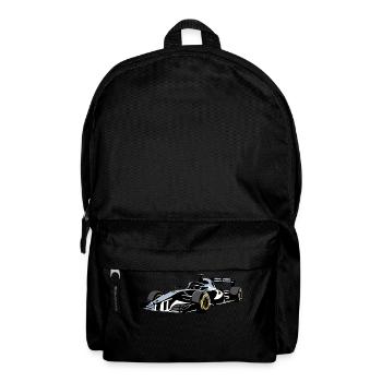 Formular 1 Car Sticker - Sportscar Design - Rucksack - Schwarz - Vorne