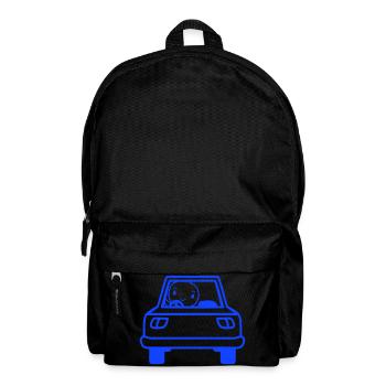Bird Driving Car Driver Driving License Mobile - Backpack - black - Front