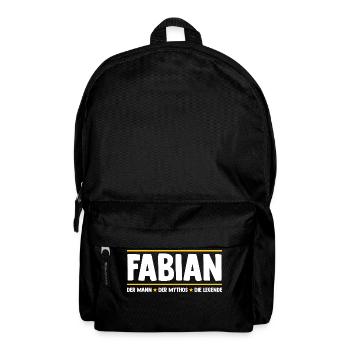 Fabian - Rucksack - Schwarz - Vorne