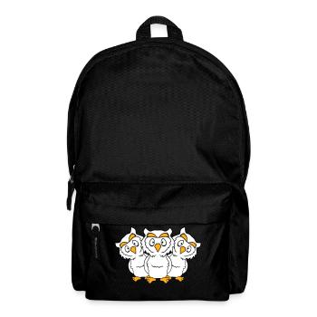 3 Owls Team Friends Party Crew Three Brothers Troop - Backpack - black - Front
