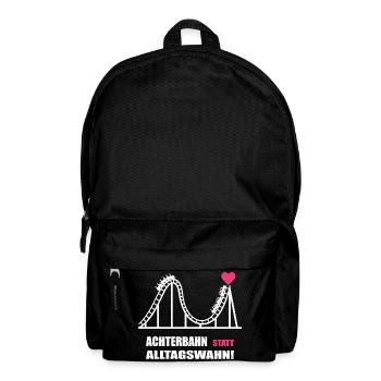 Roller coaster instead of everyday mania - Backpack - black - Front