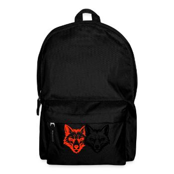 Fuchs Kopf Team - Rucksack - Schwarz - Vorne
