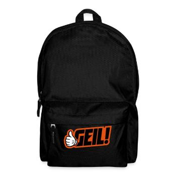Geil Spruch - Rucksack - Schwarz - Vorne