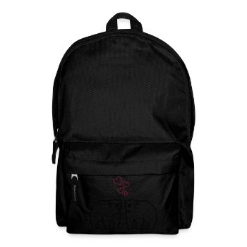 Eisbären verliebt - Rucksack - Schwarz - Vorne