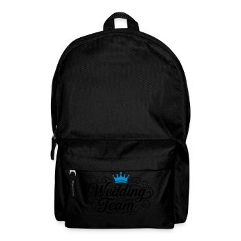 Wedding Team Hochzeit - Rucksack - Schwarz - Vorne