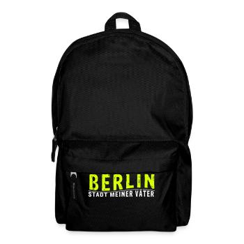 BERLIN - Stadt meiner Väter - Rucksack - Schwarz - Vorne