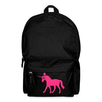 Licorne Sir Gentleman Mr. Rich Monocle Chapeau haut de forme - Sac à dos - noir - Devant