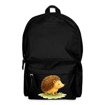 Bande dessinée hérisson - Sac à dos - noir - Devant