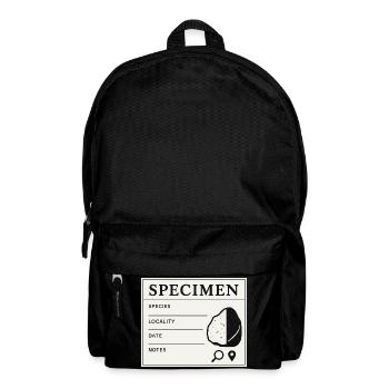 Geologische Probe Fossilien Sammler Label - Rucksack - Schwarz - Vorne