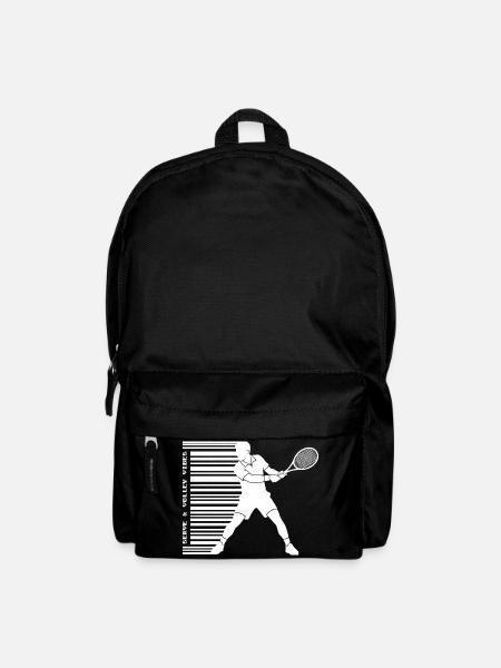 Tennis Silhouette Sweat à capuche chemise code-barres lumineux - Sac à dos - noir