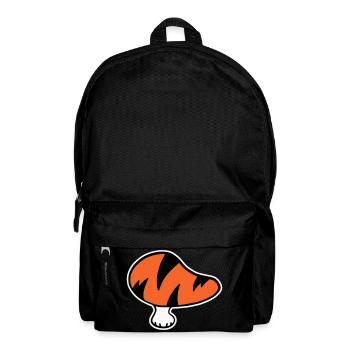 Logo champignon tigre STICK Variante - Sac à dos - noir - Devant