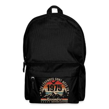 Awesome since November 1975 | November 1975 - Backpack - black - Front
