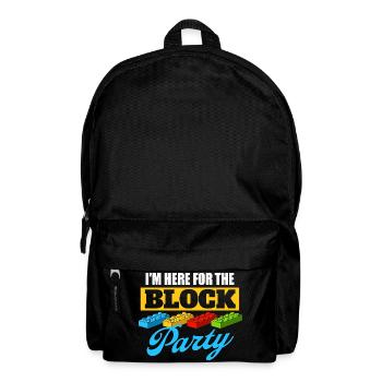 I’m Here For The Block Party Brick Builder Block  - Backpack - black - Front