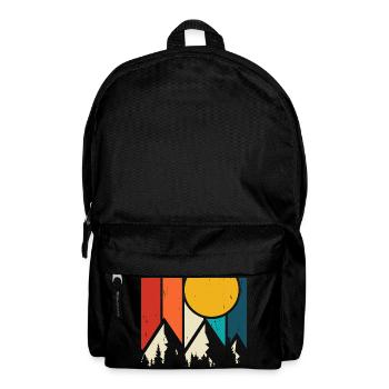 Hiking Hiker Mountaineer Gift - Backpack - black - Front