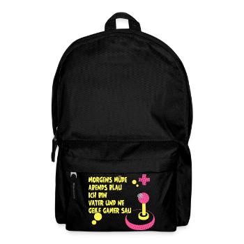 Fête des Pères Père Gamer Jeux Vidéo Papa - Sac à dos - noir - Devant