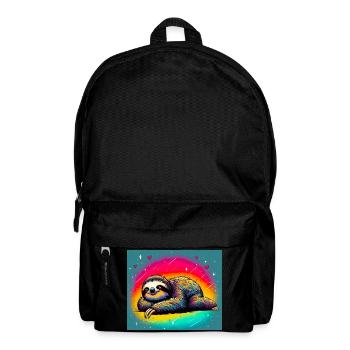 Faultier - Rucksack - Schwarz - Vorne