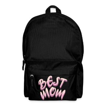 Meilleur lettrage rose de Maman - Sac à dos - noir - Devant