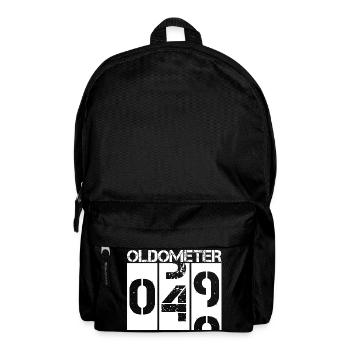 Oldometer 49 to 50 Funny 50th Birthday Art - Backpack - black - Front