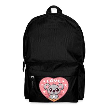 Koala Heart Sweet Love - Backpack - black - Front